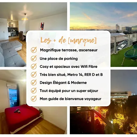 Apartamento Vue Tour Eiffel - Metro - Wifi - Parking - Terrasse - Dream Host *
